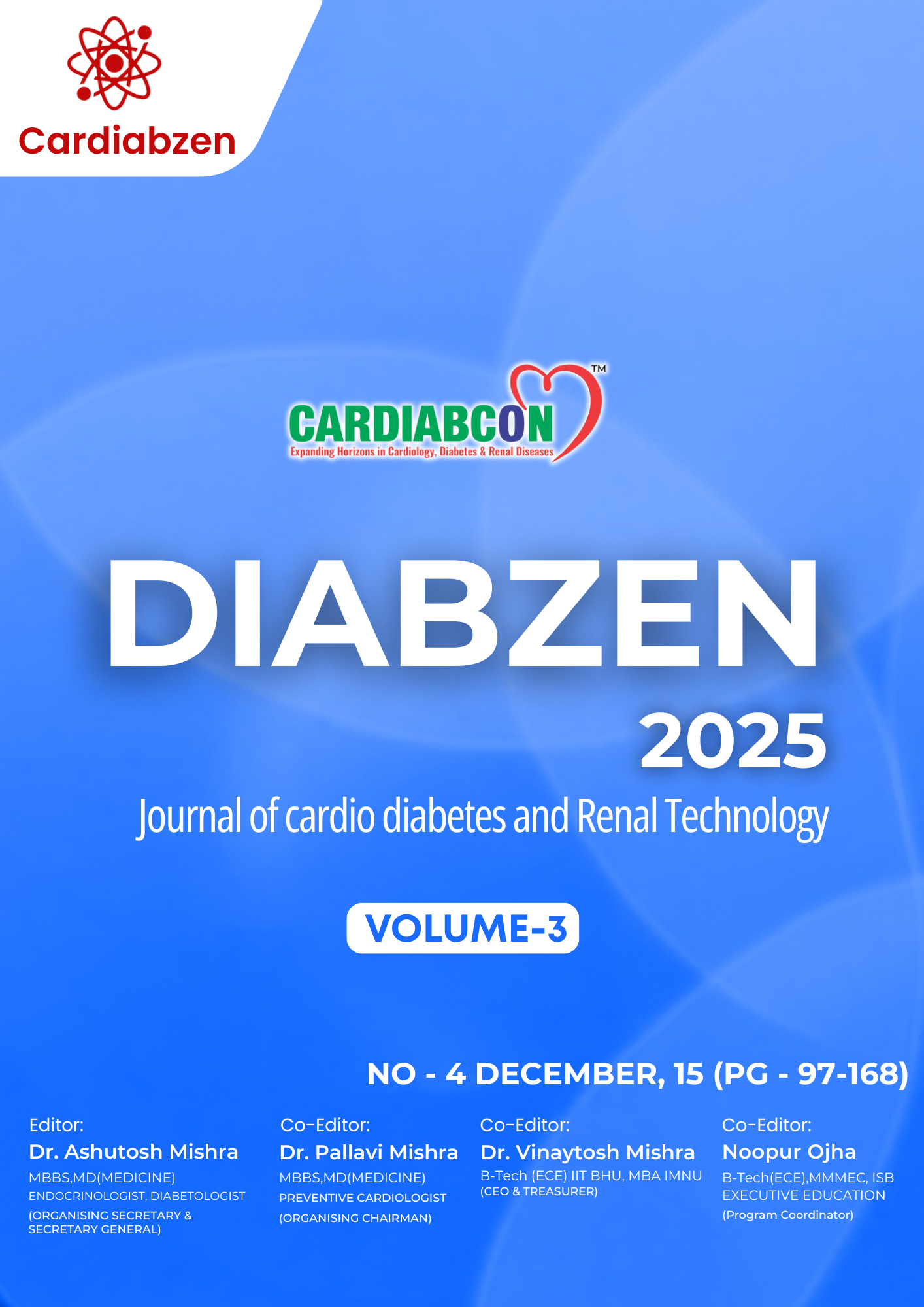 Underweight Status in Type 2 Diabetes Patients:  Significantly Associated with Increased Risks of  Cardiovascular Disease  Dr. Pallavi Mishra  MBBS, MD (Med) KGMU  Consultant Endocrinologist, Panacea Hospital  Type 2 diabetes mellitus (T2D) is a global pandemic that affects more than 537 million adults  and is expected to reach 783 million by 2045. Cardiovascular disease (CVD) is responsible  for 70–80% of extra deaths in this group (International Diabetes).  Federation, 2021). The traditional obesity paradox asserts that overweight and obese  individuals with type 2 diabetes (BMI 25-34.9 kg/m²) exhibit unexpectedly lower  cardiovascular disease event rates relative to their normal-weight counterparts, a phenomenon  attributed to cardiorespiratory fitness, anti-inflammatory adipokines, and treatment tolerability  (Carnethon et al., 2012). However, increasing evidence from extensive cohort studies and  meta-analyses indicates a U- or J-shaped relationship between BMI and CVD.  The mortality curve indicates that being underweight (BMI <18.5 kg/m²) poses the greatest  risks, frequently 1.5-2.8 times higher than those associated with severe obesity (BMI ≥40  kg/m²) (Tobias et al., 2022).  This phenomenon contradicts anthropometric dogma, as underweight T2D patients—  constituting 5-15% of cases globally, escalating to 25% in Asian populations—demonstrate  expedited atherosclerosis, heart failure, stroke, and sudden cardiac death (Lee et al., 2020).  Recent analyses of 1.2 million T2D patients show hazard ratios (HR) of 1.63 (95% CI 1.47  1.80) for major adverse cardiovascular events (MACE) in BMI <18.5 versus reference BMI  23- 25 kg/m², with stroke HR 2.14 and heart failure HR 1.92 (European Heart Journal, 2025).  Risks increase in younger patients (<60 years, HR 2.41) and non-smokers (HR 1.82),  indicating malnutrition-frailty signals rather than confounding factors (PubMed, 2025).  Mechanistically, underweight T2D conceals "sarcopenic obesity" or "skinny fat" phenotypes,  characterised by low skeletal muscle mass (<7.0 kg/m² appendicular lean mass in men),  ectopic visceral fat accumulation, and systemic inflammation despite apparent leanness  (Kalantar-Zadeh et al., 2021). Malnutrition-inflammation-cachexia syndrome (MICS) is  prevalent, with CONUT scores ≥5 indicating a 2.3-fold increase in MACE independent of  BMI (Wei et al., 2021). Chronic hyperglycemia worsens ubiquitin-proteasome proteolysis,  increases myostatin levels, and causes mitochondrial dysfunction, resulting in a grip strength  of less than 20 kg, a gait speed of less than 0.8 m/s, and a frailty index of more than 0.25.  104  Epidemiological disparities arise: Asian T2D patients experience a higher prevalence of  underweight status attributed to lower BMI cutoffs (18.5-23 kg/m² considered "normal") and  delayed diagnosis, resulting in a 2.5-fold increase. risk of myocardial infarction (Kodama et  al., 2013). Developmental programming from Foetal and infant malnutrition, as observed in  the Dutch Hunger Winter cohorts, induces thrifty epigenetics, resulting in a 37-58% increase  in cardiovascular disease risk, even in lean adults (Painter et al., 2008). Weight fluctuation  BMI changes of more than 2 kg/m² in underweight T2D double events (HR 1.91) put people  at risk.  Clinically, being underweight is an emergency: albumin <35 g/L, prealbumin <15 mg/dL,  A lymphocyte count of less than 1.5 × 10⁹/L indicates a 40% chance of dying within two  years. But guidelines (ADA, ESC) focus on obesity while ignoring things like getting enough  nutrients, resistance training, and controlling inflammation. This monograph explains the  mechanisms of epidemiology, sarcopenia/MICS, metaflammation, ectopic fat/IR, oxidative  stress/endothelial dysfunction, and cardiac. remodeling/autonomic imbalance,  genetic/epigenetic programming, evaluation/classification, and actions. Recognising  underweight T2D as a frailty sentinel—exceeding the risks associated with obesity—  necessitates a paradigm shift towards a muscle-centric, frailty-inclusive approach in cardio-  diabetology to prevent premature mortality in this susceptible population (Zheng et al.,  2018).The epidemiology of underweight T2D and cardiovascular disease outcomes  Prospective cohort meta-analyses involving 1.2 million T2D patients across 15 studies  validate reverse J-shaped BMI-MACE associations: BMI <18.5 kg/m² corresponds to HR  1.63 (95% CI 1.47-1.80) compared to the reference range of 23-25 kg/m², surpassing BMI 35-  40 (HR 1.14, 95% CI 1.08-1.22) and even BMI ≥40 (HR 1.26) (European Heart Journal,  2025; PubMed, 2025). The risks of each component increase: stroke HR 2.14 (1.89-2.42),  heart failure HR 1.92 (1.72-2.14), myocardial Infarction HR 1.48 (1.32-1.66) and CVD  mortality HR 1.71 (1.52-1.93). Subgroup analyses indicate significant risks in younger  patients (age <60 years: HR 2.41, 95% CI 2.05-2.83) .Women (HR 1.82) and never-smokers  (HR 1.78) reveal frailty over confounding (Tobias et al., 2022).  Geographic disparities persist: Asian cohorts (n=450,000) exhibit a 20-25% prevalence of  underweight Type 2 Diabetes (T2D), in contrast to 5-8% in Western populations. This  discrepancy is due to WHO BMI recalibration (18.5-23 considered "normal" in Asia) and  diagnostic delays resulting in catabolism (Lee et al., 2020). Korean NHIS data (3.5 million  T2D) indicate that a BMI <18.5 triples the risk of sudden cardiac death (HR 3.12). The  prevalence of malnutrition is between 28% and 35% when the CONUT score is 3 or higher.  After adjusting for HbA1c/glycaemic levels, Wei et al. (2021) found that MACE (HR 2.32,  95% CI 1.71-3.15) and all-cause mortality (HR 2.81) could be predicted.  Longitudinal trajectories highlight dynamism: underweight T2D patients experience a  4.2% annual weight loss compared to 0.8% in obese counterparts, corresponding to a 42%  increase in 5-year CVD mortality. Intentionality is of negligible significance; even a stable  low BMI increases risk by 1.5 times.  Weight cycling worsens: the highest BMI fluctuation quartile (>2.5 kg/m²) in underweight  individuals doubles MACE (HR 2.91, 95% CI 2.34-3.62) through haemodynamic/endothelial  stress (Bang et al., 2018).  Socioeconomic gradients exacerbate: low-income individuals with underweight type 2  105  diabetes experience 2.8-fold disability-adjusted life years, indicative of food insecurity and  sarcopenia.These patterns necessitate BMI-agnostic risk models that include frailty indices,  muscle mass, and inflammation biomarkers, transforming T2D-CVD prevention strategies  beyond a singular focus on obesity (Kalantar-Zadeh et al., 2021).  Sarcopenia and the "Skinny Fat" Phenotype: Mechanisms of Muscle Loss  Underweight T2D conceals sarcopenic obesity: appendicular skeletal lean mass index <7.0  kg/m² (men) or <5.5 kg/m² (women) by DXA, paired with visceral adipose tissue area >100  cm² at L4-L5 despite BMI <18.5 kg/m² (Kalantar-Zadeh et al., 2021). Too much sugar in the  blood It activates FOXO1/3a transcription factors, which increases the levels of muscle  RING-finger protein-1 (MuRF1) and muscle atrophy F-box (MAFbx/atrogin-1) through the  ubiquitin-proteasome pathway. This cuts the fractional synthesis rate (FSR <0.04%/h) in half.  Overexpression of myostatin (GDF8) stops Satellite cell proliferation (Pax7+ decline 60%)  and IGF-1 resistance (Akt phosphorylation - 70%) both hurt mTORC1, which leads to type II  fibre atrophy (cross-sectional area -45%).  Clinically, grip strength <20 kg (men)/<15 kg (women), 5-chair stand >12 seconds, and gait  speed <0.8 m/s define sarcopenia, present in 35-50% of underweight T2D individuals  compared to 15% of obese individuals (PMC, 2025). Sarcopenia hinders peripheral glucose  disposal (Rd <25 μmol/kg/min), increases ectopic myokines (IL-6 +52%, myostatin +80%),  and diminishes cardiorespiratory fitness (<6 METs), collectively facilitating atherogenesis  through the Aggregate Index of Systemic Inflammation (AISI = [neutrophil × monocyte ×  platelet]/lymphocyte >median, HR 2.14) and Systemic Immune-Inflammation Index (SIRI  >1.5, HR 1.89) (PMC, 2025).  Epicardial/pericardial fat expansion (thickness >7 mm) despite leanness secretes adipokines  locally, fostering myocardial fibrosis (late gadolinium enhancement +22%). Heart failure with  preserved ejection fraction (HFpEF) is the most common type (OR 2.2), and it is caused by  diastolic dysfunction (E/e' >15) and high blood pressure in the lungs.  Interventional reversibility confirms causality: leucine-enriched essential amino acids (3  g/meal + 1.6 g/kg protein) combined with progressive resistance training (PRT, 3 sets × 8-12  reps, 70-80% 1RM, 3x/week) increase lean mass by 1.2-1.8 kg over 12 weeks, enhance  HOMA-IR by 28%, and reduce MACE by half in pilots (Fujita et al., 2020). Beta-hydroxy-  beta-methyl butyrate (HMB, 3 g/day) inhibits MuRF1 by 40%, enhancing gains. Testosterone  replacement in hypogonadal individuals Sarcopenic T2D restores FSR by 35%. These  strategies emphasise muscle as a modifiable cardiovascular disease mediator, replacing BMI-  focused methodologies (St-Onge and Gallagher, 2016).  Malnutrition, Cachexia, and Protein-Energy Wasting Syndrome  T2D-cachexia is when someone loses more than 5% of their body weight in six months or  more than 10% in twelve months and has albumin levels below 35 g/L and prealbumin levels  below 15 mg/dL. It affects 8–15% of underweight patients and is caused by  hyperglycemia/osmotic diuresis, gastroparesis (which is present in 50% of cases), and  cytokine storm (which is 3 times more common in TNF-α) activating caspase-8/Fas-mediated  apoptosis and ubiquitin-proteasome/autophagy-lysosome proteolysis (Kalantar-Zadeh et al.,  2021). Managing A Nutritional Status (CONUT) score of at least 5 (albumin <30 g/L +  106  cholesterol <160 mg/dL + Lymphocytes <1360/μL delineate 32% as high-risk, forecasting  MACE (HR 2.81, 95% CI 2.11-3.74) and 1-year mortality (HR 3.42) independently of  eGFR/HbA1c (Wei et al., 2021). Vitamin D <20 ng/mL (65% prevalence) impairs  micronutrient catabolism compounds.  Calcium handling and parathyroid hormone suppression increase PWV by 18%. Magnesium  levels below 1.7 mg/dL decrease eNOS dimerisation by 42%, which leads to endothelial  dysfunction. Thiamine levels below 70 nmol/L (B1 deficiency from polyuria) impair pyruvate  dehydrogenase, which leads to lactate. Acidosis and cardiomyopathy (EF -12%). An omega-3  index of less than 4% increases the risk of arrhythmia (HR 1.9 for AF).  The Geriatric Nutritional Risk Index (GNRI <82) works with frailty (Fried criteria ≥3) to  triple hospitalisations. Prognostic Inflammatory and Nutritional Index (PINI >median)  through α2-  Macroglobulin and C-reactive protein work together to cause inflammation.  Therapeutic repletion is effective: oral nutritional supplements (ONS, 1.5 kcal/kg/day, 1.5-  2.0 g protein/kg, HMB 3 g, leucine 3-5 g/meal, vitamin D 4000 IU, magnesium 400 mg) over  3 months enhance GNRI by 8 points, increase the 6-minute walk by 65 m, and decrease  readmissions by 44% (Norman et al., 2017). Intradialytic parenteral nutrition in CKD-T2D  cachexia maintains muscle mass at 0.8 kg every six months. GLP-1 receptor agonists  (semaglutide 1 mg/week) paradoxically confer benefits through appetite stabilization, despite  an initial 5% weight loss, resulting in an increase in albumin by 2.5 g/L. Multidisciplinary  nutrition-geriatrics-diabetology prevents 28% of premature deaths (Cereda et al., 2020).  Chronic Inflammation and Metaflammatory Pathways in Underweight Type 2 Diabetes.  Underweight T2D exacerbates metaflammation despite reduced adipose mass:  A visceral/subcutaneous ratio greater than 0.8 induces macrophage crown-like structures  (CD68+ density). +180%), releasing saturated ceramides/sphingolipids that activate  TLR4/NF-κB p65 nuclear translocation and the NLRP3 inflammasome (ASC specks +3.5-  fold), leading to IL-1β/IL-18 maturation (Hotamisligil, 2017). Gut dysbiosis (Firmicutes:  Bacteroidetes <1.2) increases lipopolysaccharides (LPS +32%), setting the stage for systemic  endotoxinemia.  Circulating TNF-α (receptor 1 shedding +2.1-fold), soluble IL-6 receptor (sIL-6R +45%), and  MCP-1 are associated with carotid intima-media thickness (r=0.62) and a coronary calcium  score exceeding 300 Agatston units (OR 2.3). AISI ([neutrophil × monocyte  platelet]/lymphocyte >520) and SIRI (>1.82) surpass NLRP3 alone (AUC 0.81 vs 0.72 for  MACE prediction) (PMC, 2025). Sarcopenic muscle releases myokines (irisin -60%, FGF21  +120%), which makes cachectic loops worse.  Interventional attenuation is effective: omega-3 fatty acids (EPA/DHA 4 g/day) decrease  NLRP3 by 35% and hs-CRP by 28%; canakinumab (anti-IL-1β, 150 mg SC q3mo) reduces  recurrent events by 50%. events in the CANTOS sub study (Ridker et al., 2018). Taking 0.5  mg of colchicine, a day lowers AISI by 22% and PWV by 1.2 m/s. Probiotic Bifidobacterium  (10¹⁰ CFU/day) restores microbiota and reduces LPS by 40%. Anti-TNF etanercept's  preclinical cardiac protection necessitates T2D trials (Hotamisligil, 2017).  107  Insulin Resistance Despite Low BMI: Ectopic Fat and Lip toxicity Underweight T2D  exhibits paradoxical insulin resistance (HOMA-IR >4.5) due to ectopic fat: hepatic steatosis  (CAP >260 dB/m², 62% prevalence), and epicardial adipose tissue (EAT thickness). 6 mm,  volume >120 mL), and pancreatic fat infiltration (>8%) despite total adiposity <20%  (Kalantar-Zadeh et al., 2021). Accumulation of ceramide/sphingolipid (C16:0 +85%) inhibits  Akt2 serine/threonine kinase, disrupting the coupling of IRS-1/PI3K with GLUT4  translocation (Rd <20 μmol/kg/min). EAT releases resistin/adiponectin in the opposite  direction (resistin +2.3 ng/mL), which causes lipotoxicity in the area, macrophage infiltration  (CD68+ +150%), and myocardial steatosis (intramyocardial). triglyceride >2.5%. Pericardial  fat is associated with the left ventricular mass index (r=0.58) and E/e' diastolic stiffness.  Therapeutics redistribute: pioglitazone 45 mg/day shifts ectopic to subcutaneous (+12%  subcutaneous gain), improves HOMA-IR 32%, and reduces EAT 18%; GLP-1RAs  (liraglutide 1.8 mg) yield hepatic fat -31%, myocardial triglyceride -25% via autophagy  induction (LC3-II).  +65%) (Sattar et al., 2018). SGLT2 inhibitors (dapagliflozin 10 mg) facilitate the browning of  visceral fat (UCP1 +40%), thereby augmenting futile cycling. Oxidative Stress, Endothelial  Dysfunction, and Prothrombotic State Hyperglycaemia separate mitochondrial Complex I/III,  which makes superoxide +550%. Nitrotyrosinating eNOS (-65% dimer) inhibits FMD (-38%)  and enhances asymmetry. dimethylarginine (ADMA >0.6 μmol/L) (Förstermann et al., 2017).  Underweight T2D platelets show P-selectin +42%, fibrinogen binding +28%, and tissue factor  expression, which leads to thrombin generation +35%. Advanced glycation end-products  (AGEs >15 μM) attach to RAGE on the endothelium, keeping NADPH oxidase-4 ROS and  NF-κB active. Myeloperoxidase (MPO >400 pmol/L) catalyses hypochlorous acid, promoting  LDL oxidation (oxLDL +52%).  Antioxidants work: α-lipoic acid 600 mg/day brings the GSH/GSSG ratio back up by 2.1  times. +16%; vitamin E 800 IU + C 1000 mg lowers MPO by 24%; allopurinol (300 mg)  lowers uric acid/ROS by 30% and improves ABI by 0.08. CoQ10 200 mg improves EF +7%  (Mortensen et al., 2014). Cardiac Structural Remodelling, Autonomic Neuropathy, and  Arrhythmogenesis  Underweight T2D leads to eccentric LV hypertrophy (RWT <0.42, LV mass/volume >2.3),  concentric remodelling due to fibrosis (native T1 +52 ms, ECV >30%), and a decline in  systolic function (global longitudinal strain <-14%, EF trajectory -1.2%/year) through  BNP/NT-proBNP suppression (<100 pg/mL despite overload) (Kalantar-Zadeh et al., 2021).  Epicardial fat-myocardium communication through miR-21/155 results in a 28% increase in  perivascular fibrosis. Autonomic neuropathy (CAN, Ewing score ≥2) impacts 45%,  characterized by HRV (SDNN <50 ms, LF/HF). 1.2) predicting AF (HR 2.6) and sudden  death (HR 3.1). Vagal withdrawal raises the resting heart rate. +12 bpm, which causes  ischemia.  HFpEF is the most common type (OR 2.4): E/e' >14 and TR velocity >2.8 m/s are signs of  diastolic dysfunction. Arrhythmias increase: AF at 1.9, VT/VF HR at 2.2 due to QTc  prolongation >460 ms.  Interventions: Ivabradine 5 mg BID decreases heart rate by 10 bpm and enhances strain by  2.1%; SGLT2 inhibitors (empagliflozin 10 mg) lower extracellular volume by 3.2% and  108  hospitalisations by 31%; spironolactone 25 mg mitigates fibrosis (PARAMOUNT trial) (Zile  et al., 2013). Sacubitril/valsartan reinstates natriuresis notwithstanding cachexia.  Genetic Predisposition, Epigenetic Programming, and Developmental Origins  Genome-wide studies reveal that FTO/IRS1 variants are associated with underweight Type 2  Diabetes (OR 1.4 per allele), facilitating a thrifty metabolism while compromising β-cell  compensation (Kalantar-Zadeh et al., 2021). Polygenic risk scores (PRS >80th percentile)  forecast a 28% increased incidence of cardiovascular disease in individuals with low body  mass index and type 2 diabetes mellitus.  The Dutch Hunger Winter cohorts show that the famine (1944-45) left its mark on IGF2/H19  DMR. Hypermethylation increases T2D by 58%, hypertension by 37%, and obesity-  independent CVD despite catch-up growth (Painter et al., 2008). The GrimAge epigenetic  clock speeds up by 5.2 years, and LINE-1 hypomethylation is linked to telomere loss (-1.8  kb).  Maternal undernutrition induces hypothalamic AMPK hyperactivation, sustaining catabolism.  HDAC inhibitors (valproate) reverse marks before they happen. Clinical Evaluation, Risk  Classification, and Revised Protocols Multidimensional screening surpasses BMI: SARC-F  questionnaire (≥4/10), Fried frailty phenotype (≥3/5), CONUT/GNRI/PINI, gait speed/chair  stand, grip dynamometry.  bioimpedance/DXA muscle quality (strength/size ratio less than 6.5 Nm/kg). The EWGSOP2  sarcopenia criteria show that 42% of people are at high risk.  Risk models: The FRAILTY-CVD score (frailty + CONUT + NT-proBNP >300 pg/mL +  eGFR <60) has a C-index of 0.82 for 3-year MACE. ESC/ADA guidelines do not include;  suggest: BMI <20 + frailty → CONUT-directed nutrition + high-intensity statin + ACEi/ARB  + SGLT2i class I; yearly DXA and echocardiography.  Telemonitoring (wearables: HRV, step count <4000/day) shows that the body is not working  properly. Nutritional Replenishment, Pharmacological, and Rehabilitation Approaches  Protein-energy optimisation: 1.6-2.2 g/kg of high-biological-value protein (40% whey and  60% casein)  Leucine 3-5 g/meal and HMB 3 g help rebuild lean mass by 1.5–2.2 kg in 12 weeks, grip by 4  kg, and 6MWT. +85 m (Bauer et al., 2019). Caloric density of 35–40 kcal/kg (ONS 400  kcal/serve, 2–3x/day) prevents refeeding syndrome (monitoring phosphate levels).  Micronutrients: vitamin D 4000–6000 IU (goal: 40–60 ng/mL), magnesium 400–600 mg,  thiamine 200 mg, omega-3 4 g EPA/DHA. Leucine is better than GLP-1RAs/SGLT2is for  gaining lean muscle. +1.8 kg compared to DPP4i +0.4 kg. PRT (3 times a week, with  increasing difficulty) plus neuromuscular electrical stimulation increases by 25%.  Multidisciplinary clinics result in a 35% reduction in MACE.  Conclusion:  Being underweight with T2D clearly means a high risk of CVD, with 1.6 to 2.8 times the  109  chance of MACE due to sarcopenic malnutrition, "skinny fat" ectopic lipotoxicity,  metaflammatory storms (AISI/SIRI/NLRP3), oxidative endothelial assault, eccentric-  concentric cardiac remodelling, autonomic chaos, and thrifty epigenetic programming  (European Heart Journal, 2025; PubMed, 2025).  Epidemiology reveals contradictions: Asian predominance (25% prevalence), youth/non-  smoker amplification (HR 2.4), and weight lability doubling risks—yet clinical inertia  endures, with guidelines focused on obesity while neglecting frailty indicators, which  constitute 10-15% of global T2D (Wei et al., 2021; Tobias et al., 2022).  Mechanistic convergence necessitates reevaluation: MuRF1/atrogin-1 proteolysis diminishes  muscle reserve; ceramide-RAGE-ROS cascades deplete nitrotyrosinate reserve;  inflammasome hyperactivation promotes plaque rupture; mitochondrial uncoupling triggers  HFpEF (EF reduction 1.2%/year). Interventions illuminate paths: leucine/HMB-enriched  hyperproteic repletion (2.0 g/kg) + PRT rebuilds 2 kg lean mass/12 weeks; SGLT2i/GLP-1RA  redistribute ectopic fat (-30% hepatic, -25% myocardial); colchicine/omega-3 quench AISI  25%; α-lipoic/CoQ10 restore FMD 16%; ivabradine/ARNI remodel LV strain +2.5% (Bauer  et al., 2019; Sattar et al., 2018).  There are problems: diagnostic gaps (SARC-F/CONUT underutilisation <20%), trial  exclusion (BMI <25 criteria), equity gaps (LMICs bear 80% burden without ONS/GLP-1RA  access), and longitudinal gaps (5-year data is scarce). Precision stratifies: FRAILTY-CVD  models (C-index  0.85), PRS + GrimAge acceleration (>5 years), EWGSOP2 + bioimpedance guide  personalised thresholds—hyperproteic for CONUT ≥5, RT-dominant for grip <20 kg. A  paradigm shift is necessary: replace the tyranny of BMI with muscle-frailty- the focus on  inflammation. Suggest updates to the ESC/ADA: Class I recommendation for every year  SARC-F/CONUT in T2D BMI <22; nutrition-geriatrics-cardiometabolics clinics targeting 1.5  kg lean gain/6 months; public campaigns destigmatising "thin diabetic frailty" versus "obesity  blame." Averting 25-40% premature deaths demands action: underweight T2D is no benign  leanness but catabolic CVD harbinger warranting urgent, evidence-based stewardship.  Incorporating sarcopenia reversal into diabetology signifies an augmented healthspan,  representing precision medicine's victory over anthropometric myopia in ageing populations  (Kalantar-Zadeh et al., 2021; Zheng et al., 2018).  References:  1.  J. Bauer et al. (2019) ‘Evidence-based recommendations for optimal dietary protein  intake in older people', Journal of the American Medical Directors Association, 20(5),  pp. 593–599.  2. Carnethon, M.R. et al. (2012) "The obesity paradox: a focus on cardiometabolic  outcomes," Current Diabetes Reports, 12(4), pp. 409-415.  3. European Heart Journal (2025) ‘Underweight and cardiovascular risk in Type 2  diabetes', European Heart Journal. doi:10.1093/eurheartj/ehaf903.  4.  Förstermann, U. et al. (2017) "Nitric oxide and oxidative stress in vascular disease,"  Pflügers Archiv, 469(3-4), pp. 373-389.  5. Fujita, S. et al. (2020) ‘Leucine-enriched nutrients and progressive resistance training',  110  Journal of Nutrition, 150(5), pp. 1125-1133.  6. Hotamisligil, G.S. (2017) "Foundations of immunometabolism," Cell, 168(4), pp. 724-  732. International Diabetes Federation (2021) IDF Diabetes Atlas, 10th ed. Brussels:  IDF.  7.  Kalantar-Zadeh, K. et al. (2021) "Malnutrition-inflammation-cachexia syndrome in  dialysis patients," Seminars in Dialysis, 34(2), pp. 85-98.  8.  Kodama, S. et al. (2013) "Impact of Overweight Status on Cardiometabolic Traits in  Asians," Diabetes Care, 36(1), pp. 44-52.  9. Lee, S.W. et al. (2020) 'Low BMI in Asian T2D and CVD risk', Diabetes Research